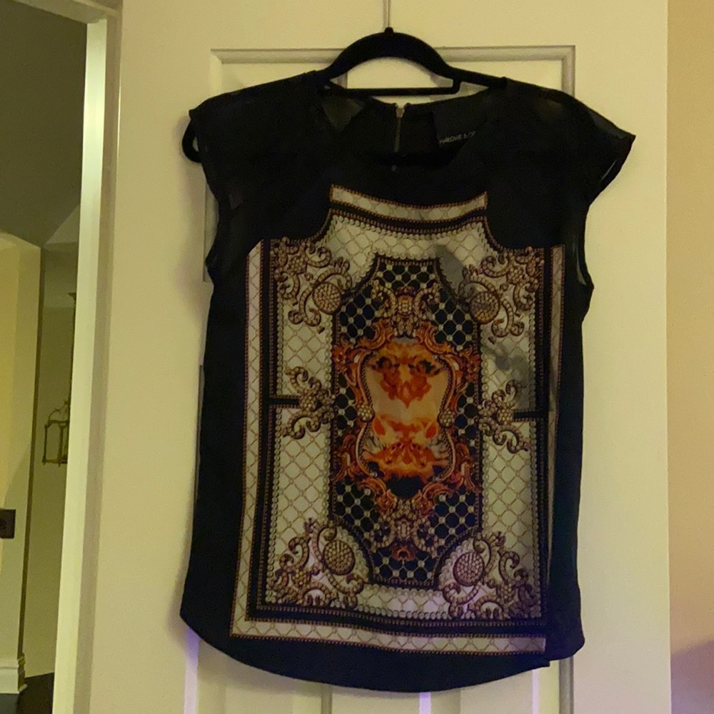 Screen printed blouse